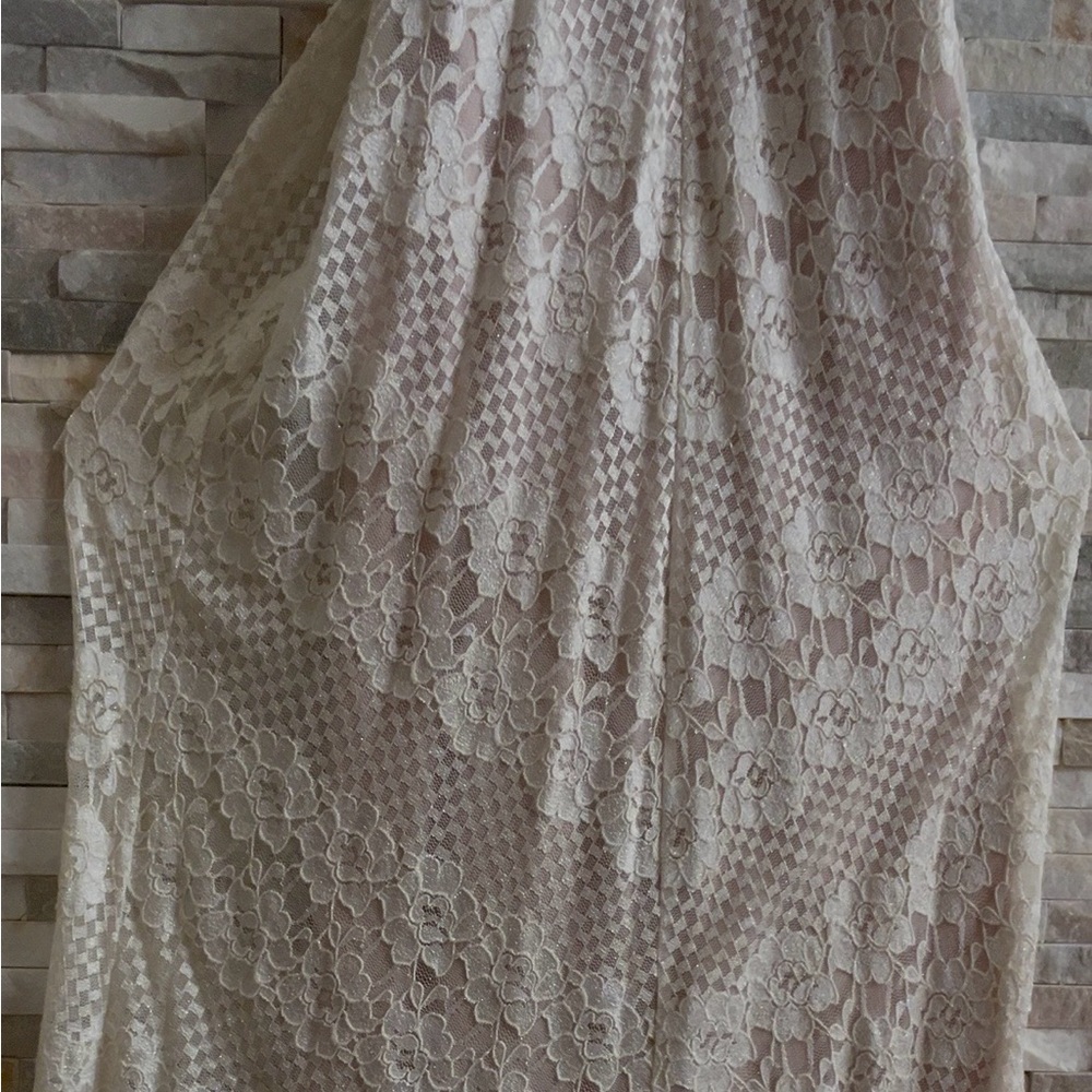 Night Way Collections Cream Lace Wedding Dress